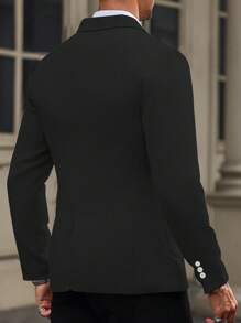 Manfinity Mode 男士绅士商务缺口翻领单排扣西装外套