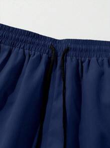 Manfinity RSRT 2 件男士花卉印花纽扣前短袖上衣和短裤套装，休闲，男士两件套服装男士花卉衬衫男士夏威夷印花衬衫男士花衬衫热带男士服装芙蓉衬衫 - 彩色 - 查看 6