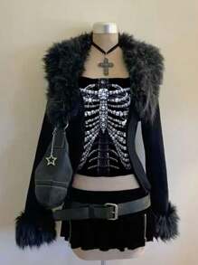 Attitoon 女士多层系结图案印花抹胸