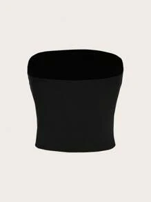 SHEIN Essnce 5pcs/Set Casual Solid Color Camisoles Suitable For Summer Suitable For Going Out