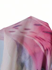 Glamine Blusa informal de escote halter con estampado floral para vacaciones - Rosa - Ver 6