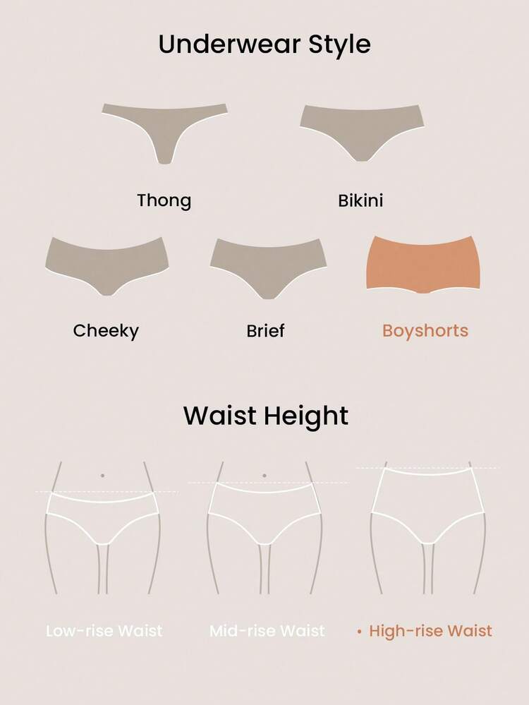 Plus 2-Pack Airy Cotton High Waist Boyshorts Waist Women Underwear Panties Set