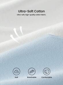 LUVLETTE 3 条装透气棉质基本款高腰三角裤女士内裤套装也适合青少年女孩和儿童