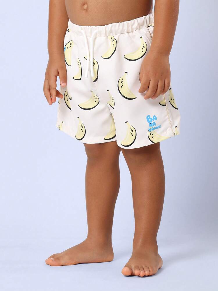 Banana Print Swimming Trunks And Swim Shorts