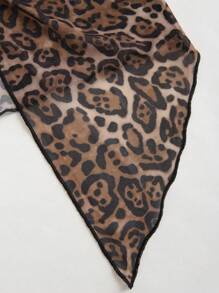 EgrlEra Leopard Print Bandeau Top With Slit, Belly-Baring Y2K Outfit  - Multicolor - View 6