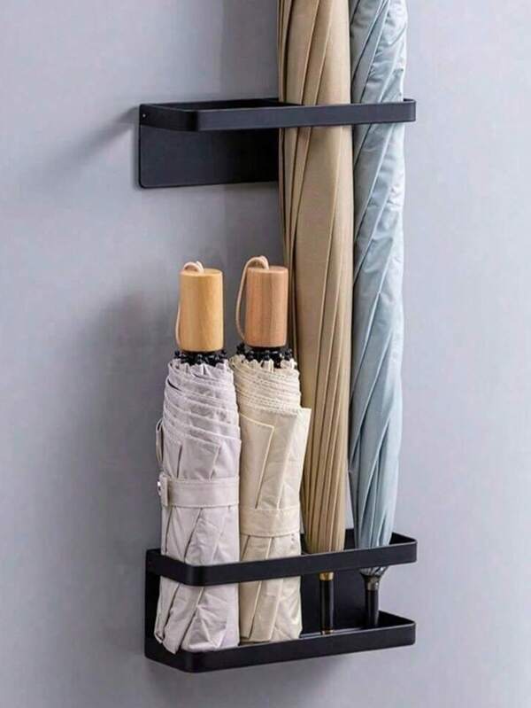 SHEIN 1 pièce Support de parapluie métallique minimaliste de couleur unie pour un usage quotidien, meilleur cadeau pour anniversaire ou remise de diplôme