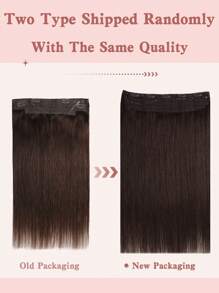 Extensiones de cabello con hilo transparente de color marrón oscuro #2, con 4 clips seguros de tamaño ajustable, extensión de cabello larga y recta de 12 a 22 pulgadas, extensiones tipo halo con clips invisibles - S2 - Ver 8
