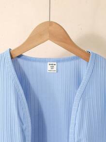 SHEIN Dopasowany elegancki kardigan dla dziewcząt w wieku szkolnym