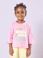 Beach Print T-Shirt With Wide Leg Pants