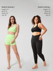 GLOWMODE Áo ngực thể thao tập gym FeatherFit™ Crossover Strap - màu xanh lá - Xem 7