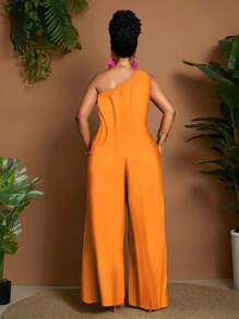 Maweii Mono holgado sin mangas con estampado gráfico para mujer de talla grande, estilo de moda casual de chica sexy