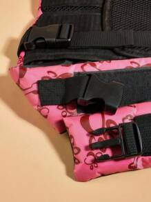 BONAPET Pet Pink Bone Design Life Jacket Swimming Suit