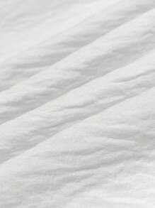 INAWLY Women's Plain Off-Shoulder Lantern Sleeve Loose Long Dress With Frill Trim, Spring Summer Fall Cloth For Women - White - View 5