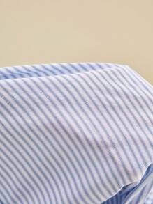 Muvela 2025 秋季新款休闲时尚百搭简约日常蓝色条纹 Y2K 乡村音乐复古街头休闲办公室约会派对郊游机场返校秋季女衬衫 - 彩色 - 查看 8