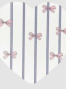 ROMWE Kawaii Cartoon Cute Bowknot Shaped Anti-Slip Waterproof Durable Thick Mouse Pad - White - View 8