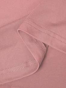 Manfinity Dauomo Men's Summer Solid Color Round Neck Casual Loose Tank Top - Pink - View 3
