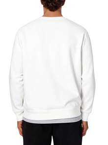 Champion Men's Letter Print Casual Loose Fit Crew Neck Long Sleeve Sweatshirt - White - View 2