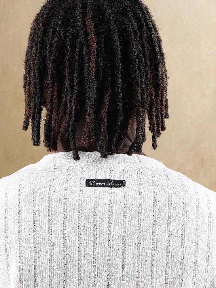 Ribbed Long Sleeve T Shirt With Crew Neck