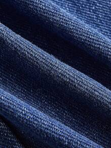 SHEIN MOD Jaket dan Mantel Denim Wanita, Fesyen untuk Musim Panas - Biru - View 3