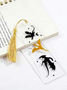 2pcs Dragon Acrylic Bookmark Set - Fantasy Book Lover Gifts, Fourth Wing Inspired Page Savers
