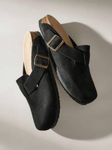 Solecia 女士休闲百搭简约平底拖鞋 - 黑色 - 查看 6