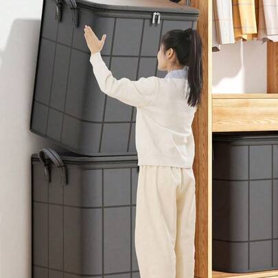 重型储物袋超厚PVC拉链封口防潮收纳袋节省空间真空压缩搬家收纳毯子衣橱必备品