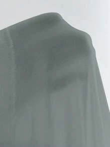 DAZY Cardigan Wanita Ukuran Besar dengan Tudung dan Motif di Bagian Belakang, Jaket Tipis Ringan, Putih, Musim Semi/Panas/Gugur - Baby Blue - View 6