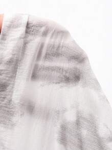 Dazy Kids Young Girl Tie-Dye Long Sleeve Zipper Front Casual Hoodie - Grey - View 7