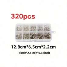 120/320Pcs Stainless Steel Screws An Head Screws Nuts Bolts Assortment Kit M2 M2.5 M3 M4 M5 Metic Nut And Bolt Assortment - Multicolor - View 5
