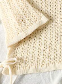 SHEIN 青少年女孩露肩结边罩衫连衣裙（不含比基尼）夏季