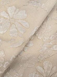 Elenzga Plus Size Women's Summer Textured Fabric Button-Up Elegant Casual Shorts - Apricot - View 7