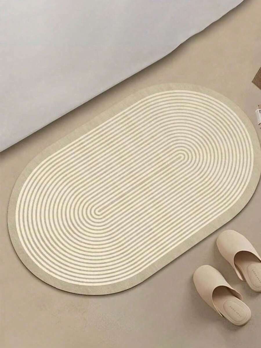 SHEIN Diatom Mud Bath Mat Bathroom Rug Mat Extra Soft And Absorbent Bath Rugs Non-Slip Quick Drying Floor Bath Tub Mat For Bathroom Floor Tub And Shower