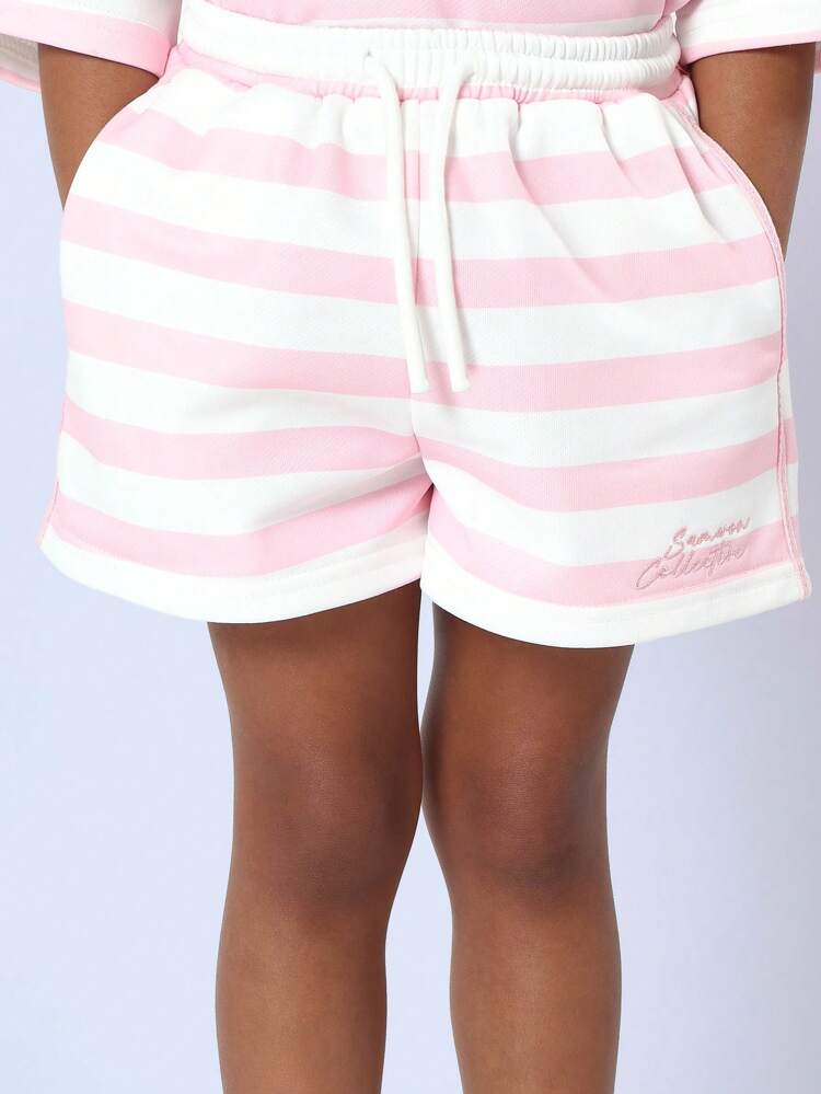 Ensemble polo rayé avec short assorti