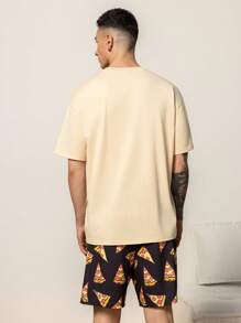 TEENAGE MUTANT NINJA TURTLES | SHEIN Men's Letter & Cartoon Turtle Print Loungewear Set