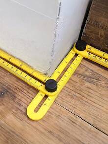 1pc Ultimate Multi Fold Ruler - Versatile Measuring Tool With Durable ABS Construction, Precision Four-Panel Design For Multi-Angle, Four-Sided & Corner Measurements, Compact Folding Option