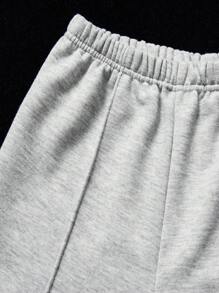 Coolane Kids 2 Stücke Tween-Mädchen Set aus Jacke und Hose in Grau für den Übergang, Herbst