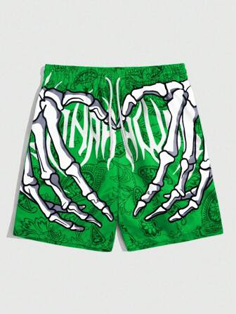 Street Life Shorts sueltos casuales con cordón personalizado para hombres
