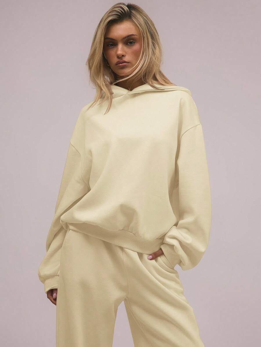 MUSERA Áo Hoodie Rộng Rãi, Dáng Thoải Mái, Vai Rủ, Áo Sweatshirt Thích Hợp Cho Mùa Hè Trở Lại Trường Học, Ấm Áp, Dễ Thương, Thường Ngày, Phong Cách Đường Phố Y2K, Tủ Đồ Cơ Bản, Màu Vàng, Mùa Xuân, Kỳ Nghỉ, Lễ Phục Sinh - Vàng nhạt - Xem 1