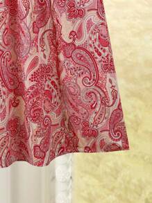 Rusticease 休闲印花无袖圆领A字夏季连衣裙 - 彩色 - 查看 3