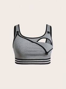 BloomMama 前扣式哺乳和孕妇钢圈文胸，撞色搭配闪亮松紧带，环绕式支撑，舒适，提升，加大码，适合孕妇和哺乳期妈妈 - 深灰色 - 查看 6