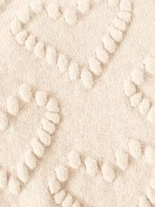 SHEIN Newborn Baby Girl Cute Versatile Pink Heart Pattern Long Sleeve Sweater, Autumn/Winter Fall - Apricot - View 5