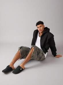 SHUZIA 男士极简主义金色储物柜软木鞋床黑色土豆木屐——优质结构，足弓支撑，游艇到街头风格 - 黑色 - 查看 3