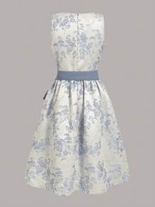 Fairmaia Traditional German Elegant Vintage Jacquard Patchwork Women Dress German Traditional Women Floral Square Neck Sleeveless Dirndl Dress, For Oktober Dirndl, Halloween