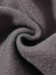 SHEIN 新生儿男女通用三件套：连帽长袖半开前套头衫、裤子和无袖背心 - 彩色 - 查看 4