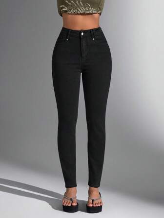 High Waist Skinny Jeans