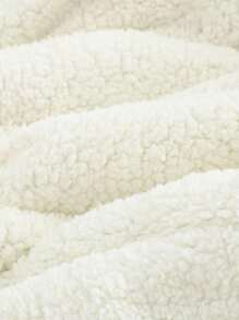 Cozy Pixies 新生男宝宝卡通熊印花连帽加厚无袖开衫，男宝宝背心，婴儿背心，男宝宝冬季背心，婴儿保暖背心，男宝宝抓绒背心，带帽婴儿背心，秋季款