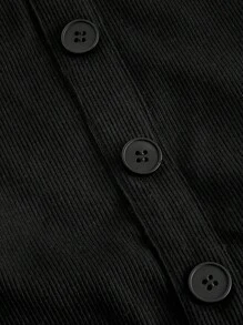 SHEIN MOD 大码女式黑色针织蝴蝶结上衣 T 恤，可爱 T 恤 - 黑與白 - 查看 5