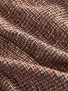 SHEIN MOD 大码女式千鸟格纹背心和短裙套装，百搭商务优雅，适合新女性，秋季工作装，返校装