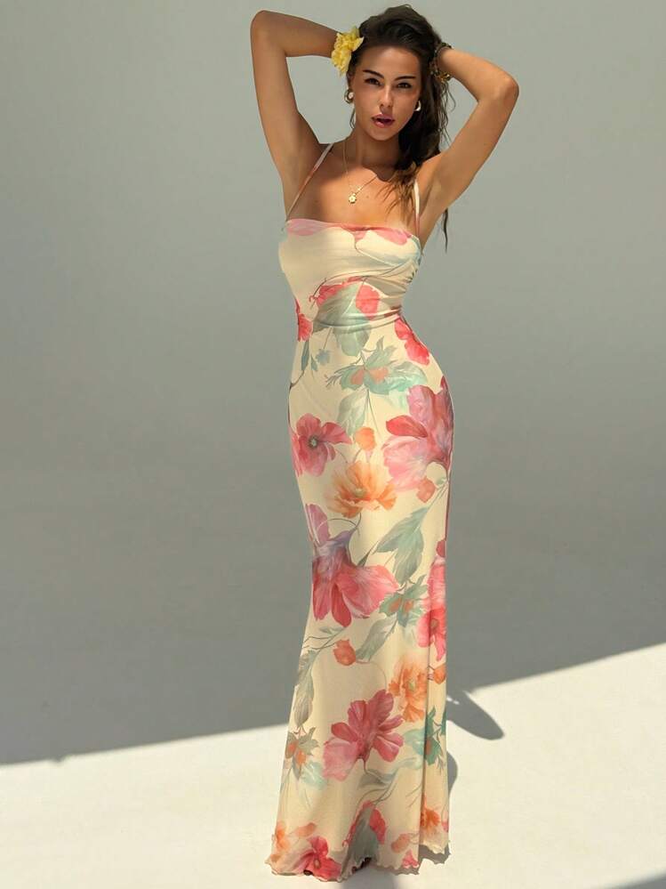 Aloruh Women's Elegant Floral Print Backless Dress Summer Summer Outfits Summer Clothes Beach Outfits For Woman  Beach Vacation Vacation Outfits Woman Boho Tropical Vacation Woman Clothe Tropical Vacation Woman Clothe Wedding Anniversary Bridesmaid Party Date Sexy Wedding Guest Dress Women Bridal Shower Dress White  Elegant Modest Fairycore Summer Summer Dress  Summer Dresses For Women 
Summer Outfits   Summer Clothes   Summer Outfits For Women Summer Holiday Outfits 
Floral Dress Floral Dresses For Women - Pink - View 3