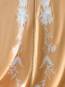 Rusticease 女士度假休闲花朵刺绣吊带背心